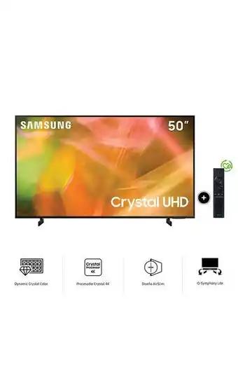 Tiendas EFE Televisor samsung smart tv 50' crystal uhd 4k un50au8000gxpe oferta