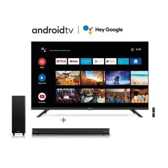 Hiraoka Televisor miray led fhd smart 43" ms43-t1002bt + soundbar miray sbm-w602bt oferta