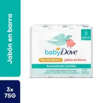 Metro Tripack jabón en barra dove baby humectación sensible 75g oferta