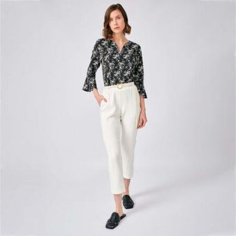 Fina Perú Pantalon begonia hueso oferta