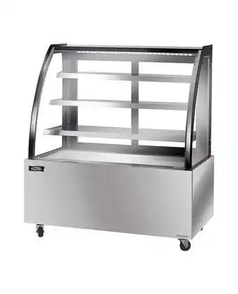 Tiendas EFE Vitrina refrigerada ilumi 1.35x1200 mm 380l vidrio curvo oferta