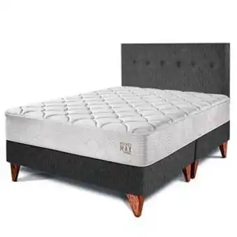 Tai Loy Dormitorio europeo paraíso pocket max queen charcoal + 2 almohadas + protector oferta