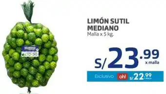 Makro Limón Sutil Mediano 5kg oferta