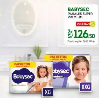 Tottus Babysec Pañales Super Premium XG, XXG oferta