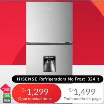 Hisense Refrigeradora No Frost 324L