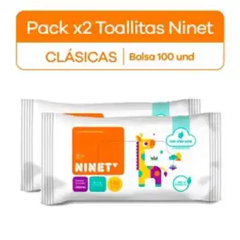 InkaFarma Pack toallas húmedas ninet clásicas oferta