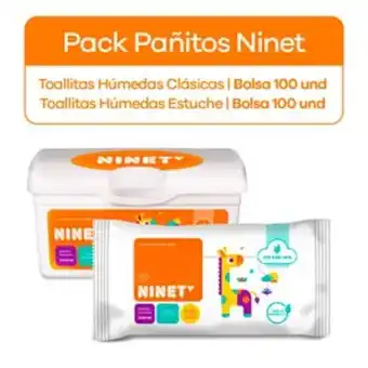 InkaFarma Pack toallas húmedas ninet clásicas con taper oferta