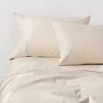 Drimer Juego de sábanas cannon 100% algodón 500 hilos beige oferta