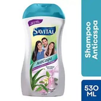 Mifarma Shampoo savital anticaspa con extracto té verde y seda líquida - frasco 530 ml oferta