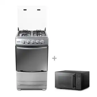 Hiraoka Cocina a glp miray cms-22t 4 hornillas + horno microondas miray hmm-21n oferta