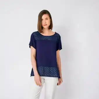 Fina Perú Blusa rina azul oferta