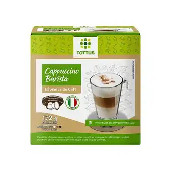 Tottus Cápsula de cappuccino barista tottus 172 g - empaque 172 g oferta