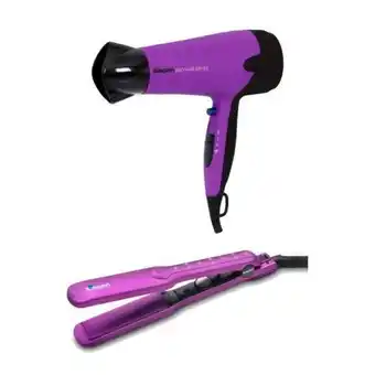 Hiraoka Secadora de cabello siegen sg-3025m + plancha para cabello siegen sg-3540 oferta