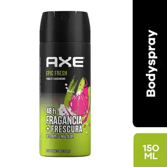 Tottus Desodorante corporal axe epic fresh 48h pomelo cardam 150 ml oferta