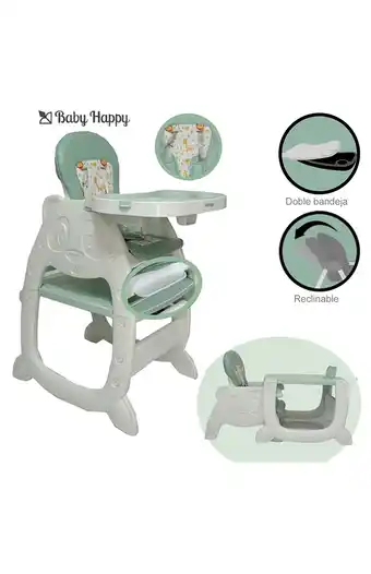 Tiendas EFE Silla carpeta 3 en 1 baby happy panda verde oferta