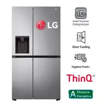 Hiraoka Refrigeradora lg side by side ls66spp no frost 617l oferta