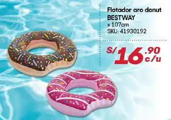 Hiperbodega Precio Uno Flotador Aro Donut Bestway x 107cm oferta