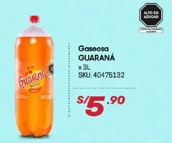 Hiperbodega Precio Uno Gaseosa Guaraná x 3L oferta