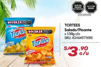 Hiperbodega Precio Uno Tor-Tees Salado / Picante x 138g oferta