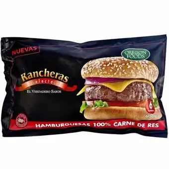 Vivanda Hamburguesas de carne de res rancheras bolsa 600g oferta