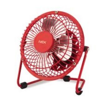 Metro Nex ventilador de mesa 10 cm rojo oferta