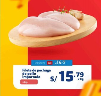 Makro Filete de Pechuga de Pollo Importado x kg oferta