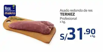 Makro Asado Redondo de Res Ternez Profesional x kg oferta
