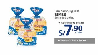 Makro Pan Hamburguesa Bimbo bolsa de 8 unids oferta