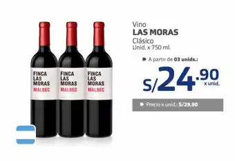 Makro Vino Las Moras Clásico x 750ml oferta