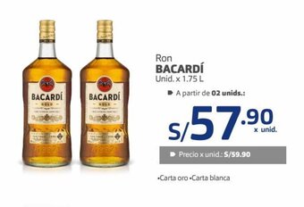 Makro Ron Bacardí x 1,75L oferta
