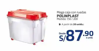 Makro Mega Caja con Ruedas Polinplast 150 / 200 oferta