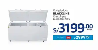 Makro Congeladora Blackline Chest Freezer 708L oferta