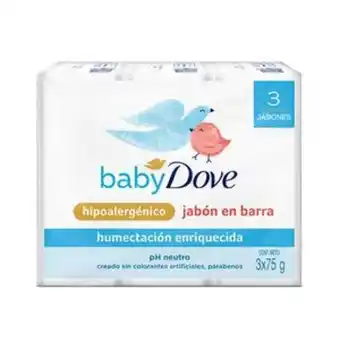 Tai Loy Jabon barra 3pack hidratante x75g baby dove oferta