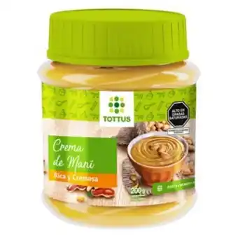Tottus Crema de maní tottus 200 gr - envase 200 gr oferta