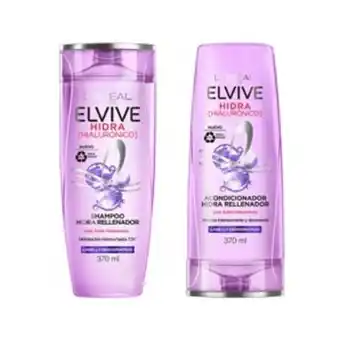 InkaFarma Pack shampoo y acondicionador elvive hidra hialurónico para cabello deshidratado oferta