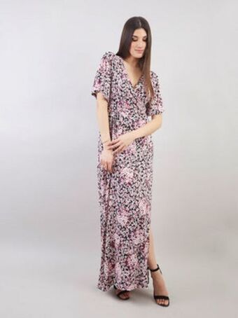 Michelle Belau Vestido largo envolvente vd00792vnh oferta