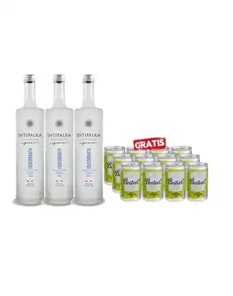 Sumon Licores Pisco intipalka puro quebranta 750 ml x3 und +britvic ginger ale 150ml x12und oferta