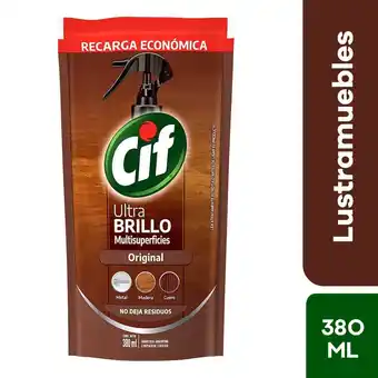 Tottus Doypack limpiador cif ultra brillo multisuperficie 380 ml oferta