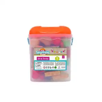 Tottus Set de comida en balde market 46 piezas oferta