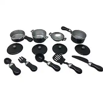 Tottus Set de cocina plata ollas y utensilios oferta