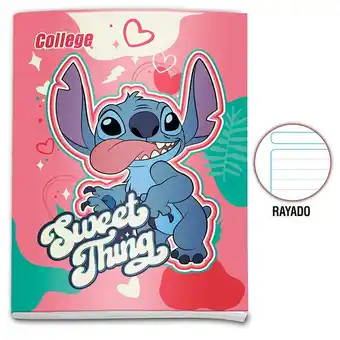 Tottus Cuaderno 80 hojas rayado disney college oferta