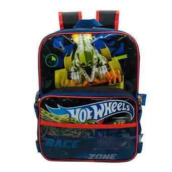 Tottus Set mochila + lonchera + cartuchera promo hot wheels oferta