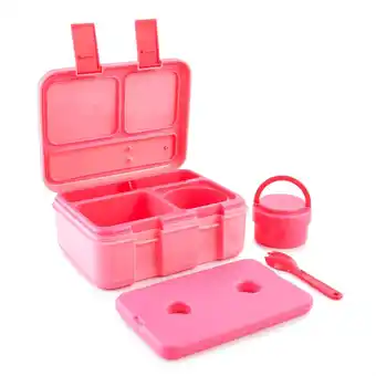 Tottus Lonchera 3 compartimentos sopa + hielo rosado oferta