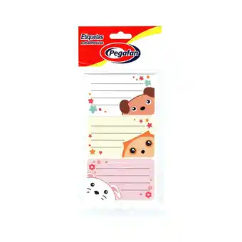 Tottus Etiquetas escolares pegafan cats oferta