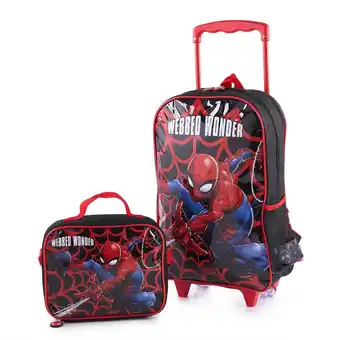 Tottus Set mochirueda + lonchera spiderman oferta