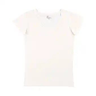 Tottus Polo spandex cuello v mujer m blanco oferta