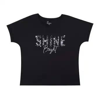 Tottus Polo estampado mujer m negro oferta