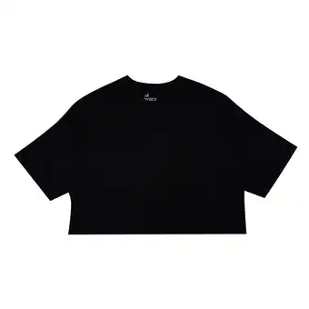 Tottus Polo crop oversize mujer xl negro oferta