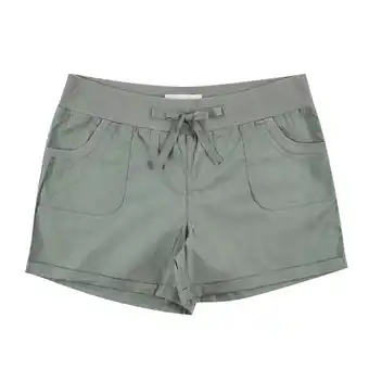 Tottus Short color entero mujer l verde caqui oferta