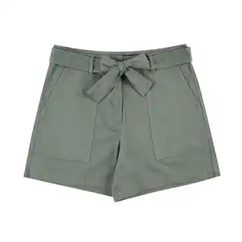 Tottus Short cargo mujer l verde caqui oferta